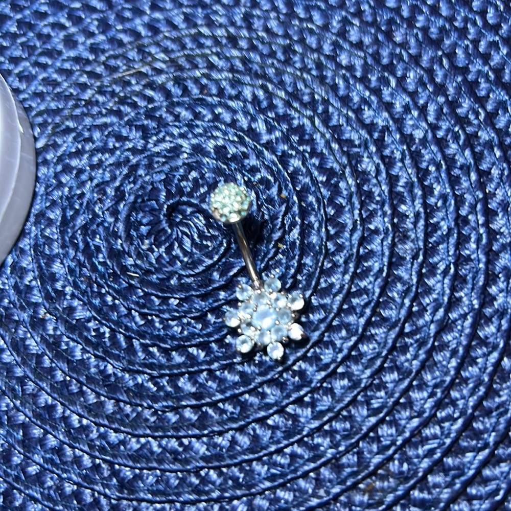 Blue belly ring